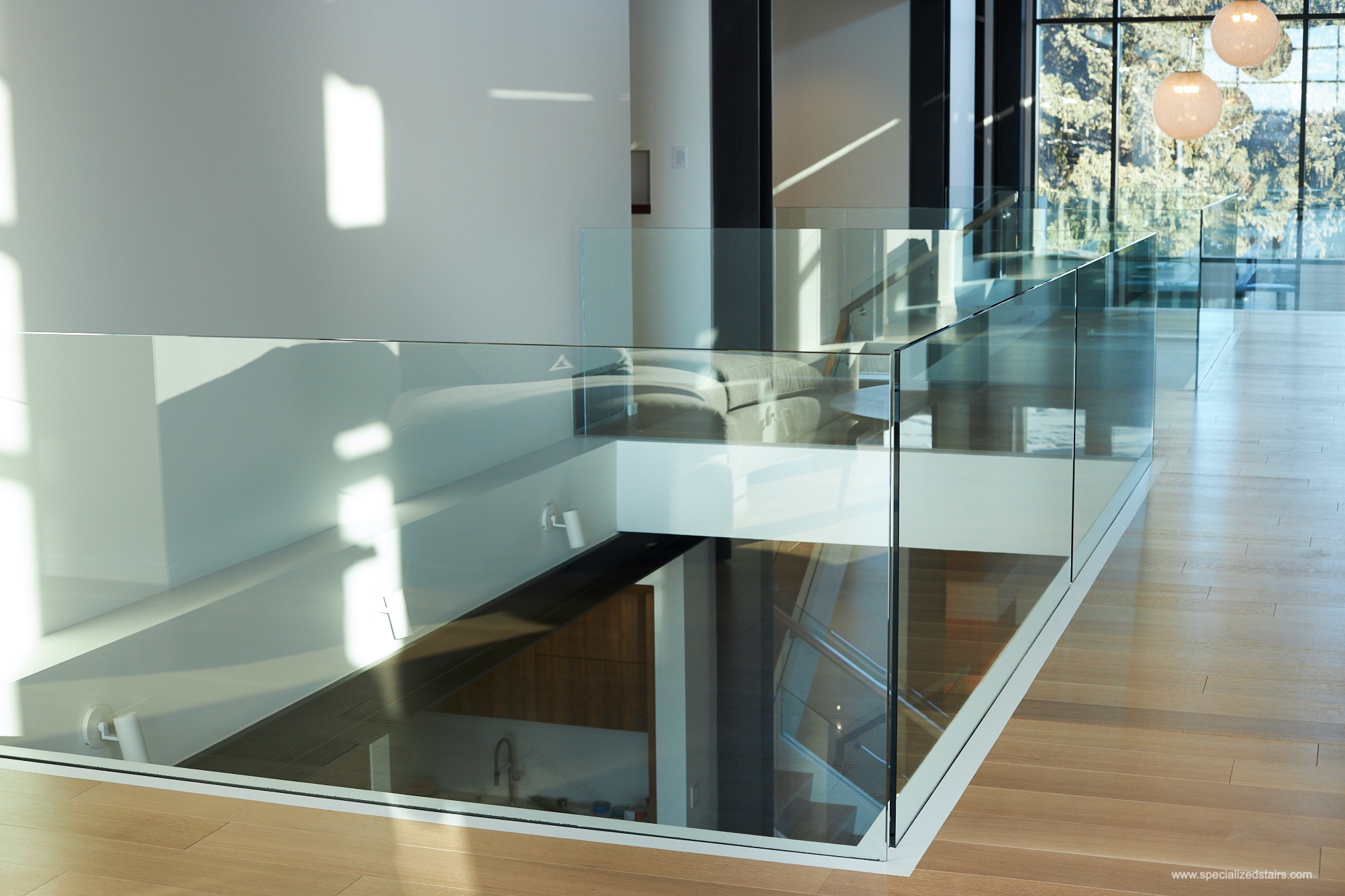 Modern Seamless Glass Railing - Specialized Stair & Rail